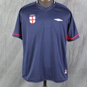Team England Jersey (VTG) - 2004 Away and 2004 Training by Umbro - Men's Large